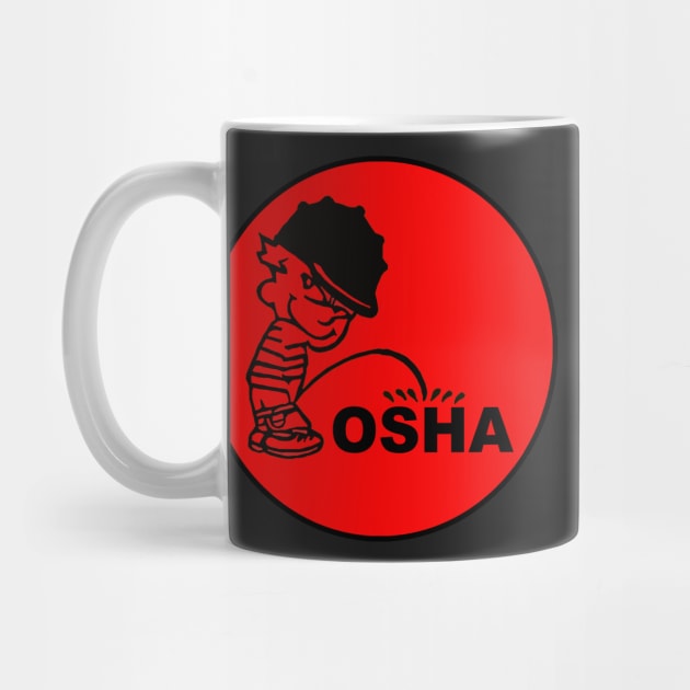 Calvin Pee on OSHA by  The best hard hat stickers 